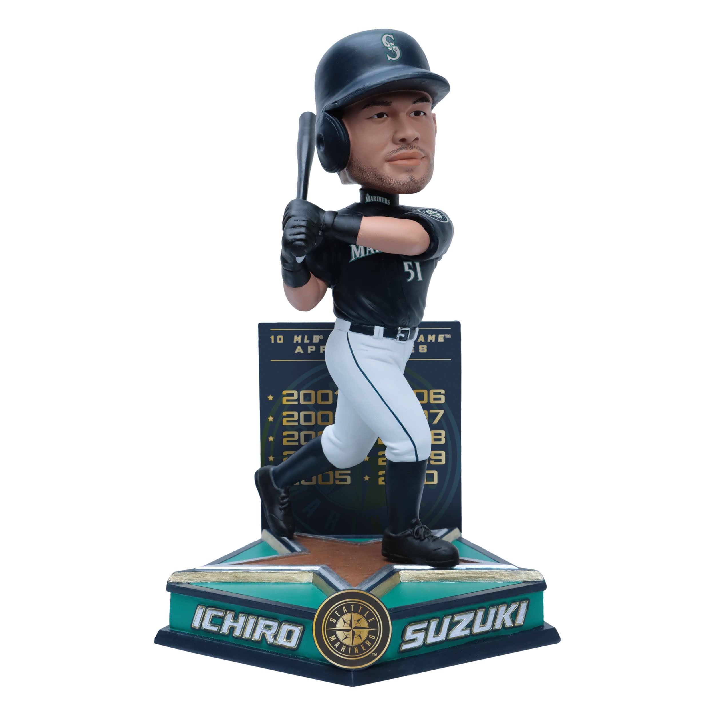 Ichiro Suzuki Seattle Mariners 10X All-Star MLB Bobblehead