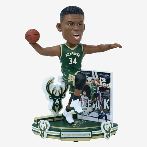 Giannis Antetokounmpo Milwaukee Bucks Sports Illustrated Cover NBA Bobblehead