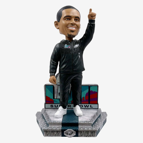 Jalen Hurts Philadelphia Eagles Super Bowl LVII Outfit NFL Football Bobblehead