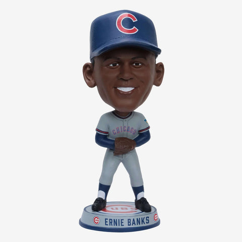 Ernie Banks Chicago Cubs Away Jersey Variant Bighead MLB Baseball Bobblehead
