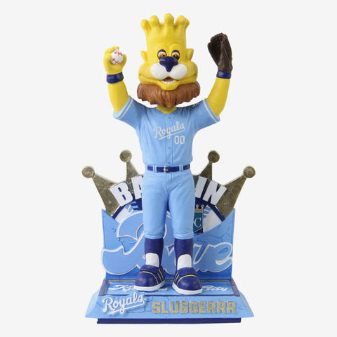 Sluggerrr Kansas City Royals Retro Jersey Powder Blue Uniform MLB Bobblehead