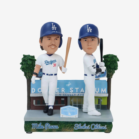 Mike Piazza & Shohei Ohtani Los Angeles Dodgers Then And Now MLB Bobblehead