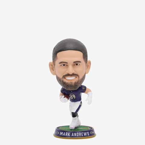 Marc Andrews Baltimore Ravens Field Stripe Mini Bighead NFL Football Bobblehead