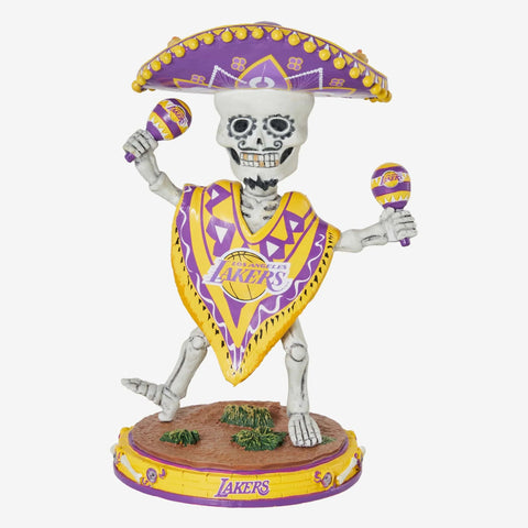 Los Angeles Lakers Calavera Glow In The Dark NBA Bobblehead