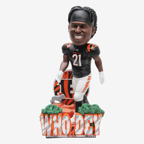 Mike Holton Cincinnati Bengals Who Dey NFL Football Bobblehead