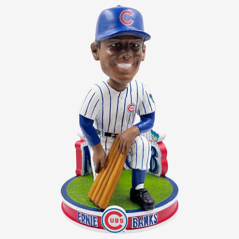 Ernie Banks Chicago Cubs Let's Play Two MLB Bobblehead