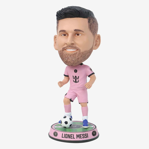 Lionel Messi Inter Miami Cf Field Stripe Bighead MLS Soccer Bobblehead