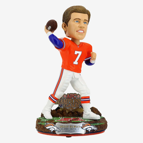John Elway Denver Broncos The Drive NFL Football Bobblehead