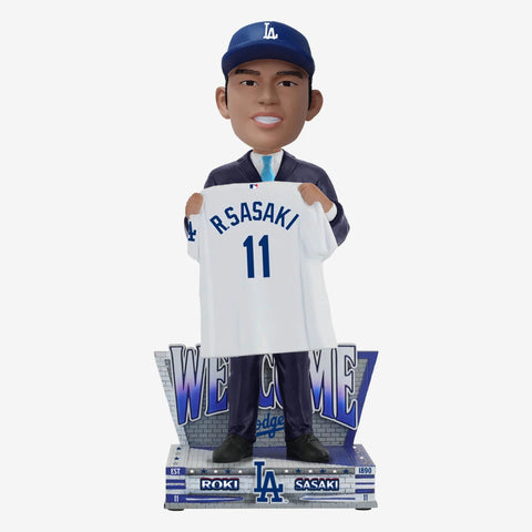 Roki Sasaki Los Angeles Dodgers Welcome to the Team MLB Baseball Bobblehead
