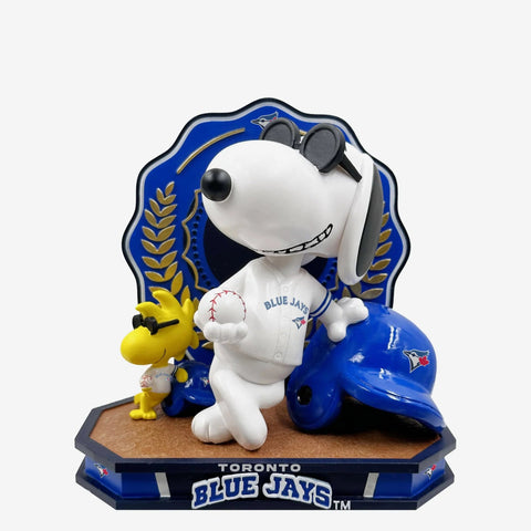 Snoopy & Woodstock Toronto Blue Jays Joe Cool Peanuts Dual Bobblehead Bobblehead