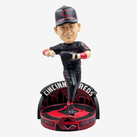 Spencer Steer Cincinnati Reds 2023 City Connect MLB Baseball Bobblehead