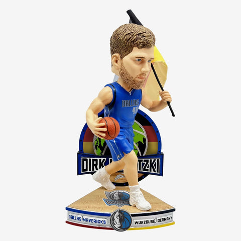 Dirk Nowitzki Dallas Mavericks German National Flag International Collection NBA Bobblehead