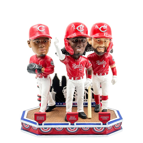 Cincinnati Reds America's Team Mini Bobblehead Scene MLB Bobblehead