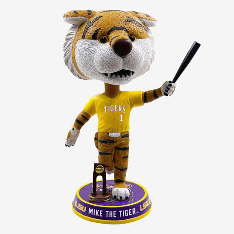 Mike The Tiger LSU Tigers 2023 Mens College World Series Champions Bighead Bobblehead NCAA