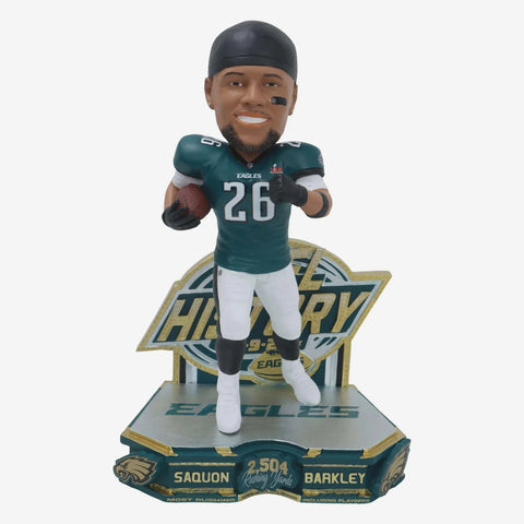 Saquon Barkley Philadelphia Eagles Single-Season Rushing Yards Record NFL Bobblehead