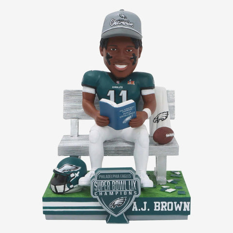 AJ Brown Philadelphia Eagles Super Bowl LIX Champion Book Club Bobblehead
