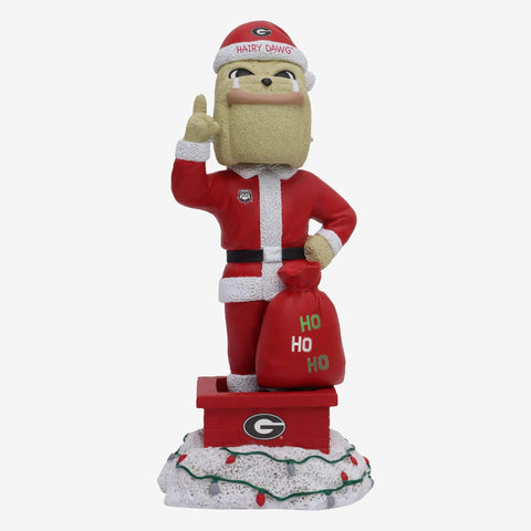 Hairy Dawg Georgia Bulldogs Santa NCAA College Bobblehead