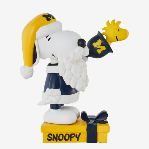 Snoopy & Woodstock Michigan Wolverines Peanuts Christmas Special NCAA Bobblehead