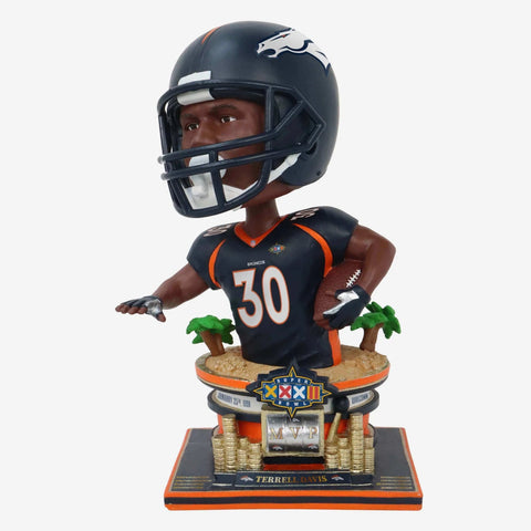 Terrell Davis Denver Broncos Super Bowl XXXII MVP Bust Bighead NFL Bobblehead