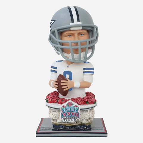 Troy Aikman Dallas Cowboys Super Bowl XXVII MVP Bust Bighead NFL Bobblehead