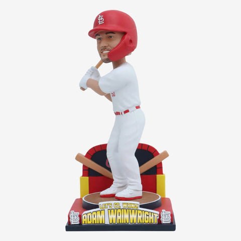 Adam Wainwright St. Louis Cardinals Final Career At Bat MLB Baseball Bobblehead