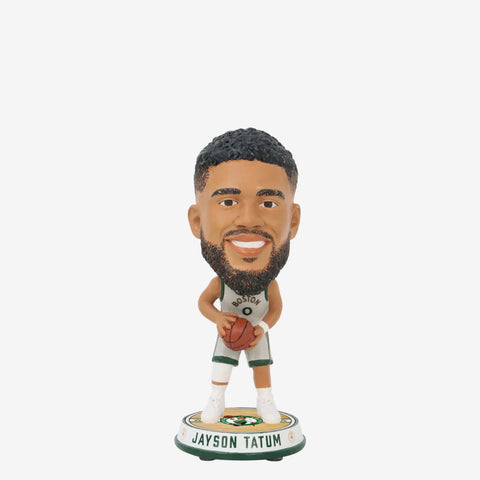 Jayson Tatum Boston Celtics 2024 City Jersey Court Stripe Mini Bighead Bobblehead NBA