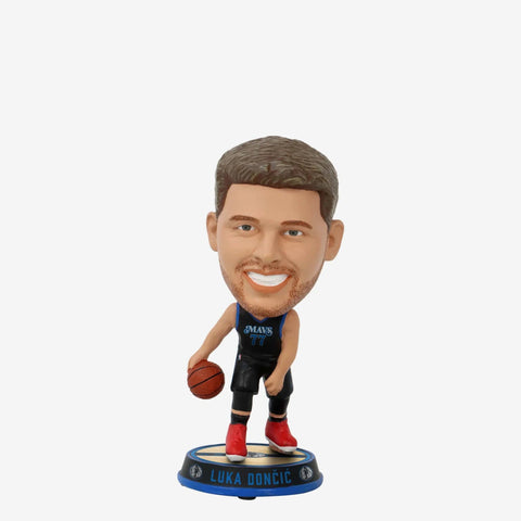 Luka Doncic Dallas Mavericks 2024 City Jersey Court Stripe Mini Bighead NBA Bobblehead