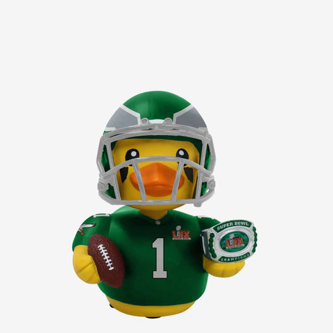 Jalen Hurts Philadelphia Eagles Super Bowl LIX Champions Kelly Green Player Bobble Duck Mini Bobblehead NFL