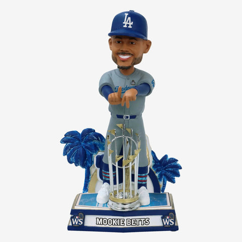 Mookie Betts Los Angeles Dodgers World Series Champions LA Gesture Bobblehead