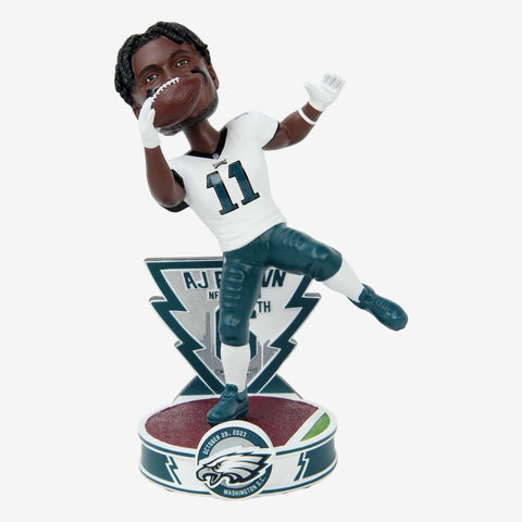 AJ Brown Philadelphia Eagles Consecutive 125 Receiving Games Record Bobblehead