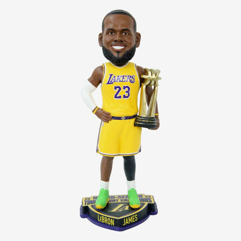 Lebron James Los Angeles Lakers 2023 In-Season Tournament Champion MVP NBA Bobblehead