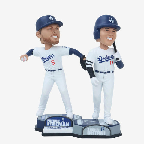 Shohei Ohtani & Freddie Freeman Los Angeles Dodgers Bobblemate Dual Bobblehead