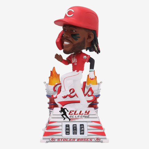 Elly De La Cruz Cincinnati Reds Stolen Base Counter MLB Bobblehead
