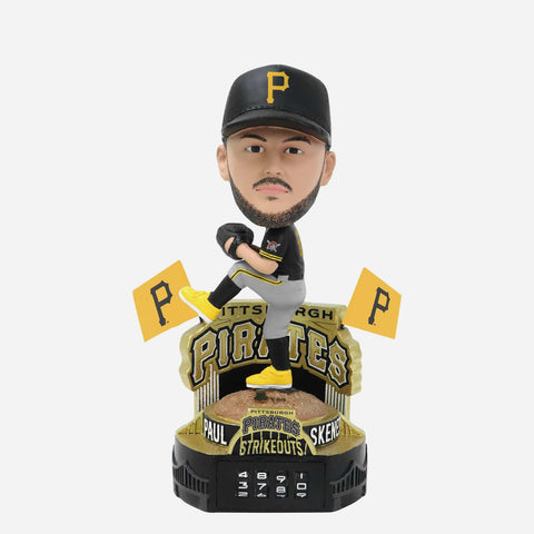 Paul Skenes Pittsburgh Pirates Strikeout Counter Medium Bighead MLB Baseball Bobblehead