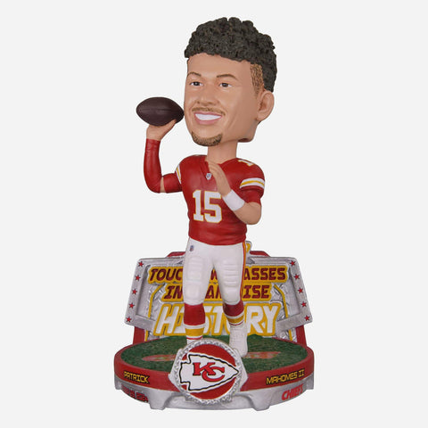 Patrick Mahomes Kansas City Chiefs Most Touchdown Passes in Franchise History NFL Football Bobblehead