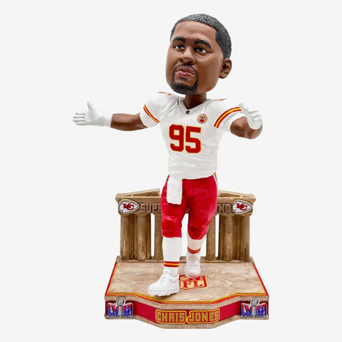 Chris Jones Kansas City Chiefs Super Bowl LVIII Bound NFL Football Bobblehead