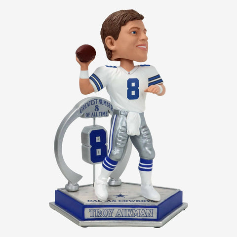 Troy Aikman Dallas Cowboys Legendary Number 8 NFL Football Bobblehead