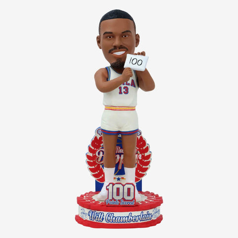 Wilt Chamberlain Philadelphia Warriors 100 Point Game NBA Basketball Bobblehead