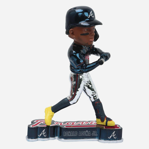 Ronald Acuna Jr. Atlanta Braves Electroplated Edition One MLB Baseball Bobblehead