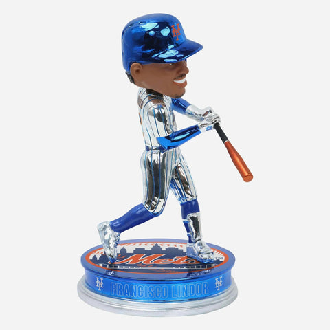 Francisco Lindor New York Mets Electroplated MLB Bobblehead