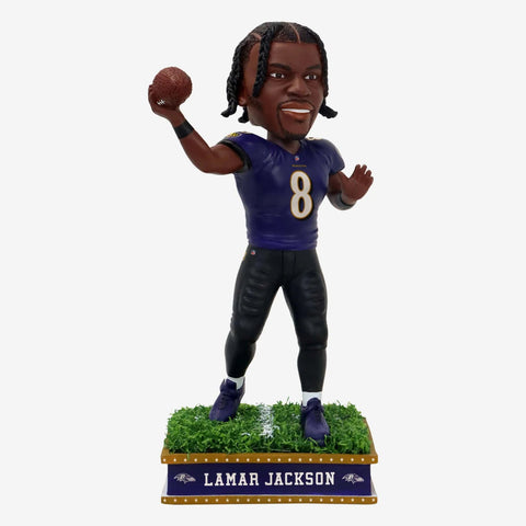 Lamar Jackson Baltimore Ravens Field Star NFL Football Bobblehead