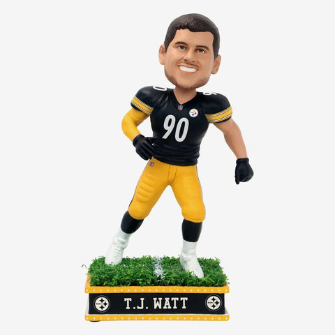 T.J. Watt Pittsburgh Steelers Field Star NFL Football Bobblehead