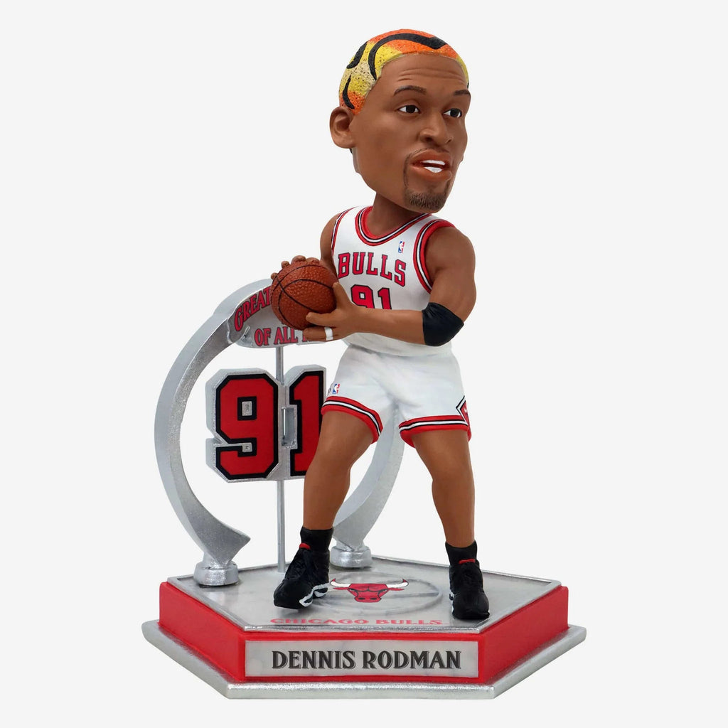 Dennis Rodman Chicago Bulls Legendary Number 91 NBA Bobblehead