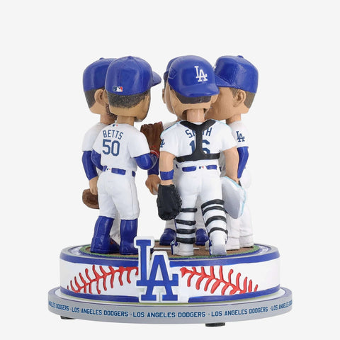 Shohei Ohtani, Freddie Freeman, Mookie Betts, Max Muncy & Will Smith Los Angeles Dodgers Mound Visit Spinner Mini Bobblehead Scene MLB Bobblehead