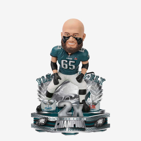 Lane Johnson Philadelphia Eagles 2X Super Bowl Champion NFL Football Bobblehead