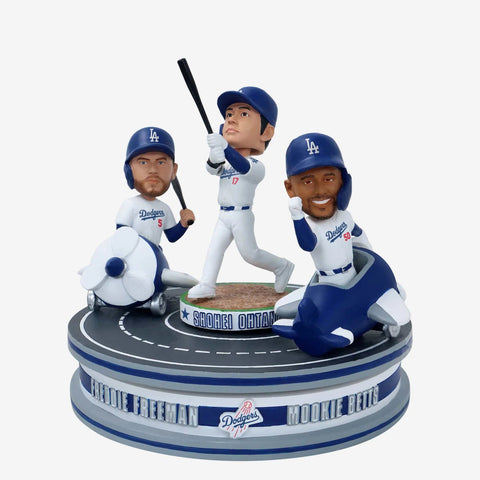 Los Angeles Dodgers Jet Setter Spinner Bobblehead Scene Ohtani Freeman Betts