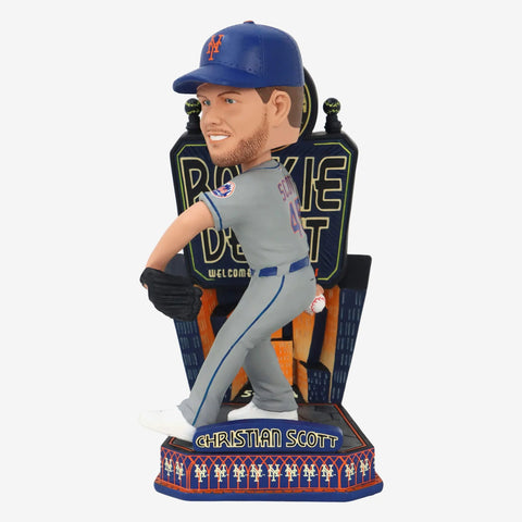Christian Scott New York Mets Major League Debut MLB Baseball Bobblehead