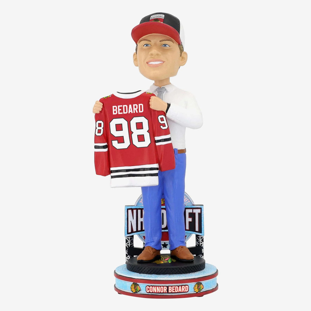 Connor Bedard Chicago Blackhawks 2023 NHL Draft Pick 1 Bobblehead connor-bedard-chicago-blackhawks-2023-nhl-draft-pick-1-bobblehead