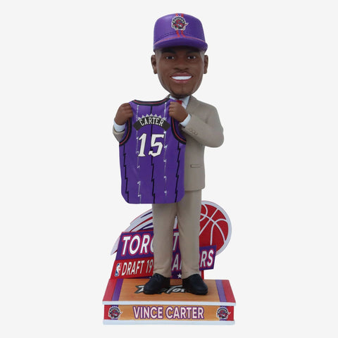 Vince Carter Toronto Raptors 1998 Draft Pick NBA Bobblehead