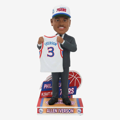 Allen Iverson Philadelphia 76ers 1996 NBA Draft Pick NBA Bobblehead